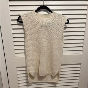 Calvin Klein Cream Knit Sleeveless Top